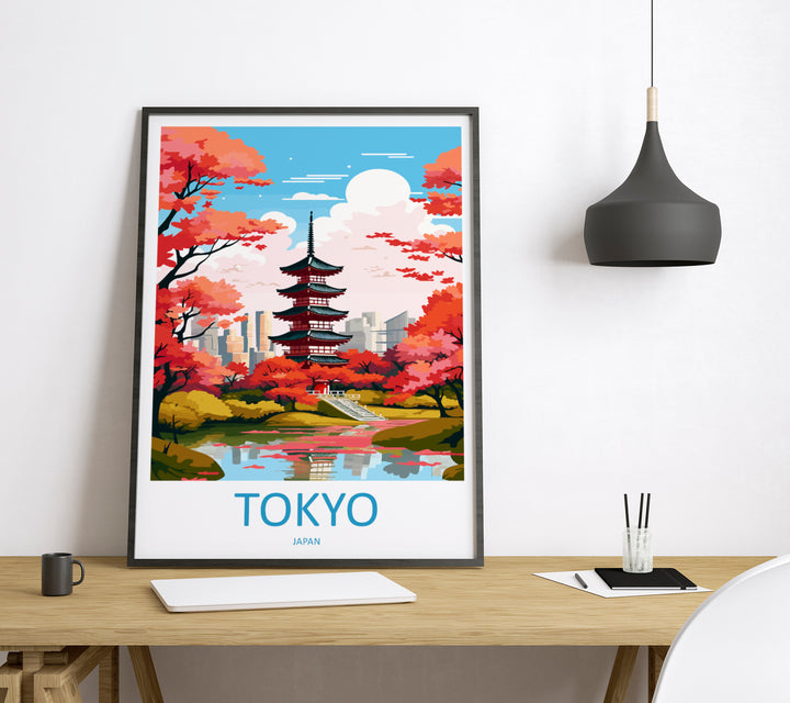 Tokyo Japan Travel Poster