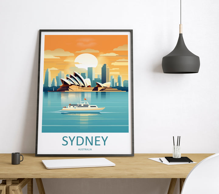 Sydney Opera House Australia Travel Poster