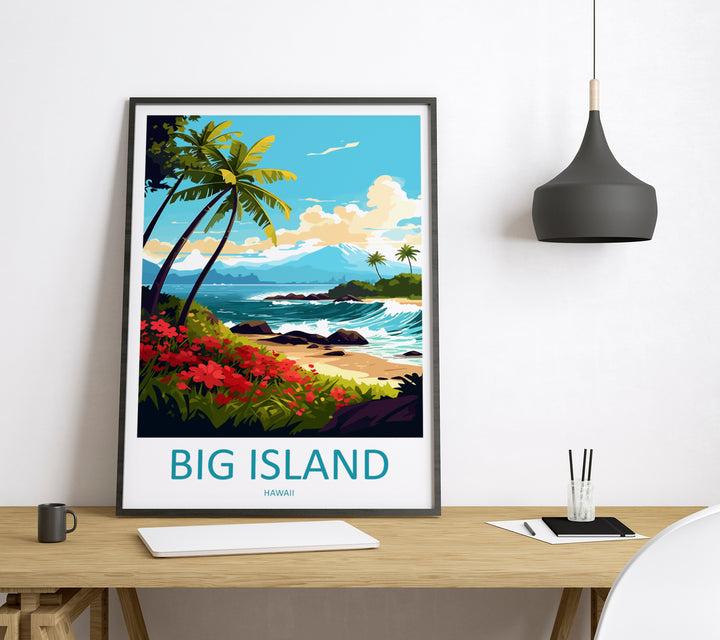 Big Island Hawaii Travel Poster