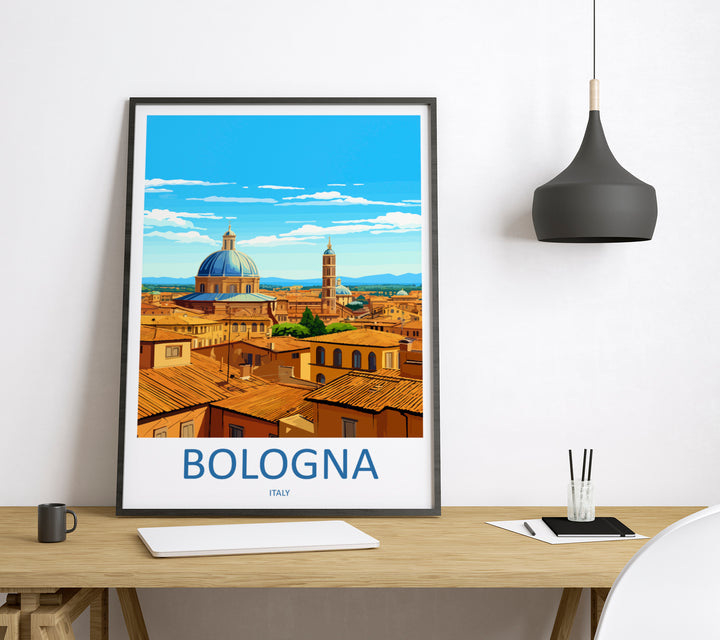 Bologna Italy Travel Poster