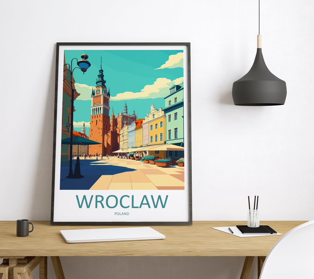 Wroclaw Poland Travel Poster