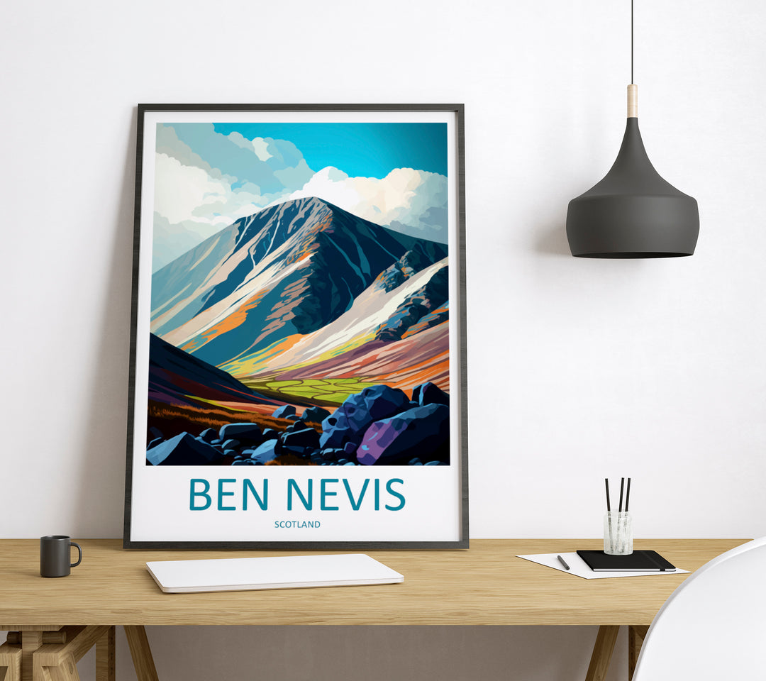 Ben Nevis Scotland Travel Poster