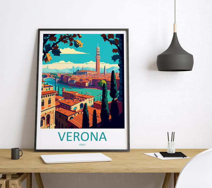Verona Italy Travel Poster