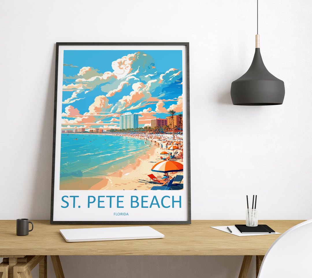 St. Pete Beach USA Travel Poster
