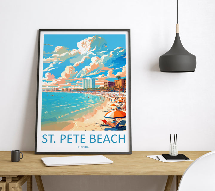 St. Pete Beach USA Travel Poster