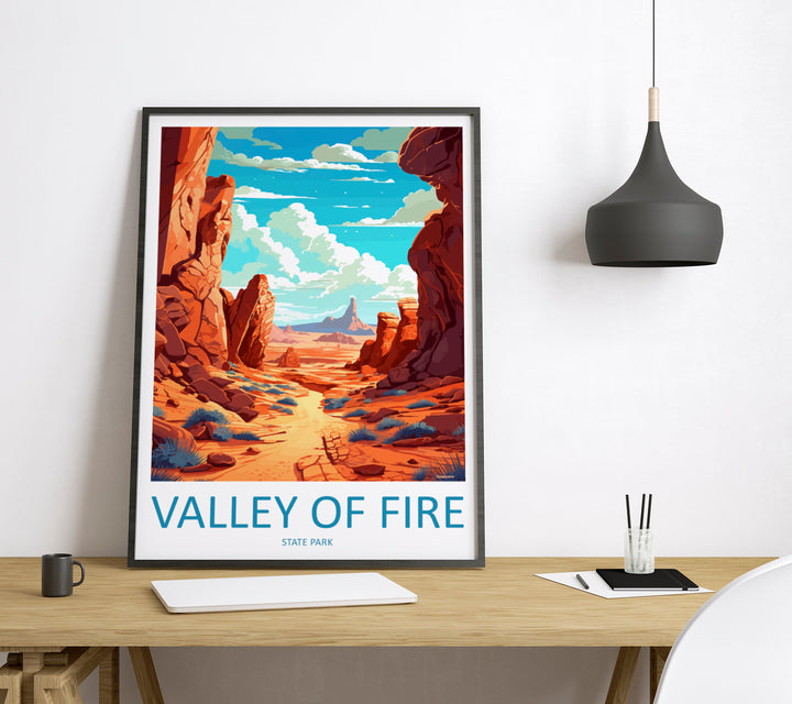 Valley Of Fire State Park USA Travel Poster