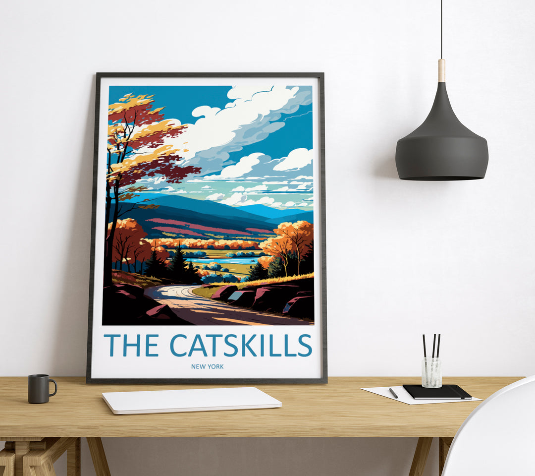 The Catskills USA Travel Poster
