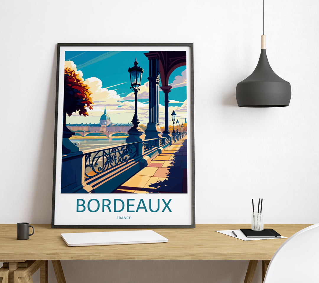 Bordeaux France Travel Poster
