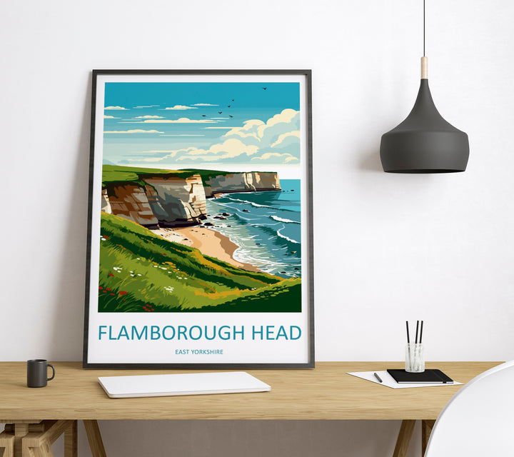 Flamborough England Travel Poster