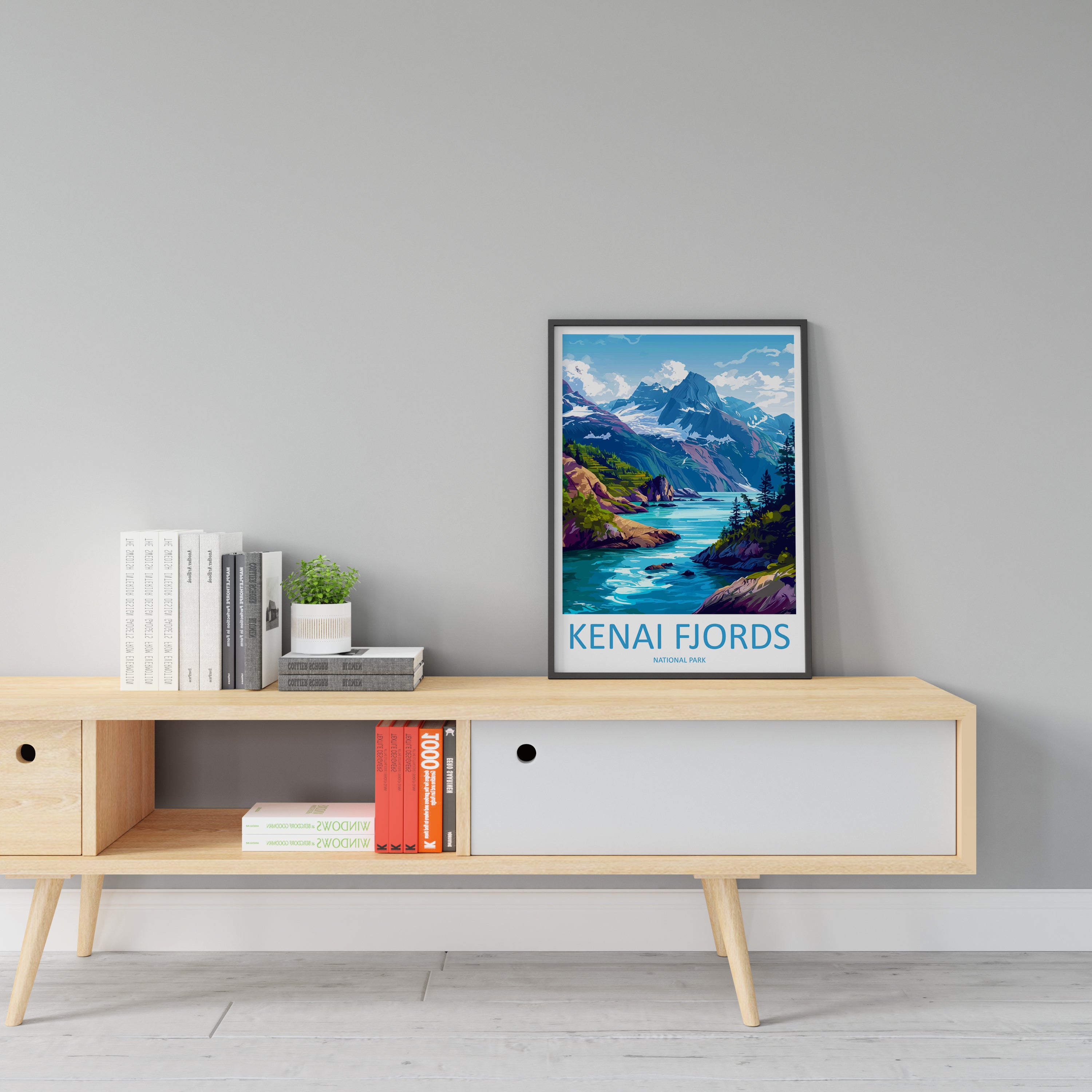 Kenai Fjords US National Park Travel Print