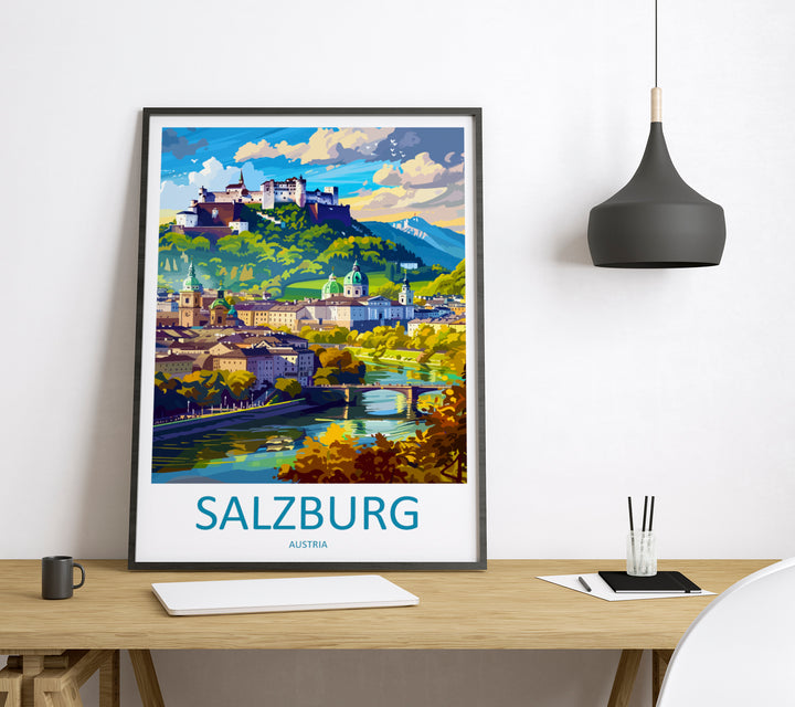 Salzburg Austria Travel Poster