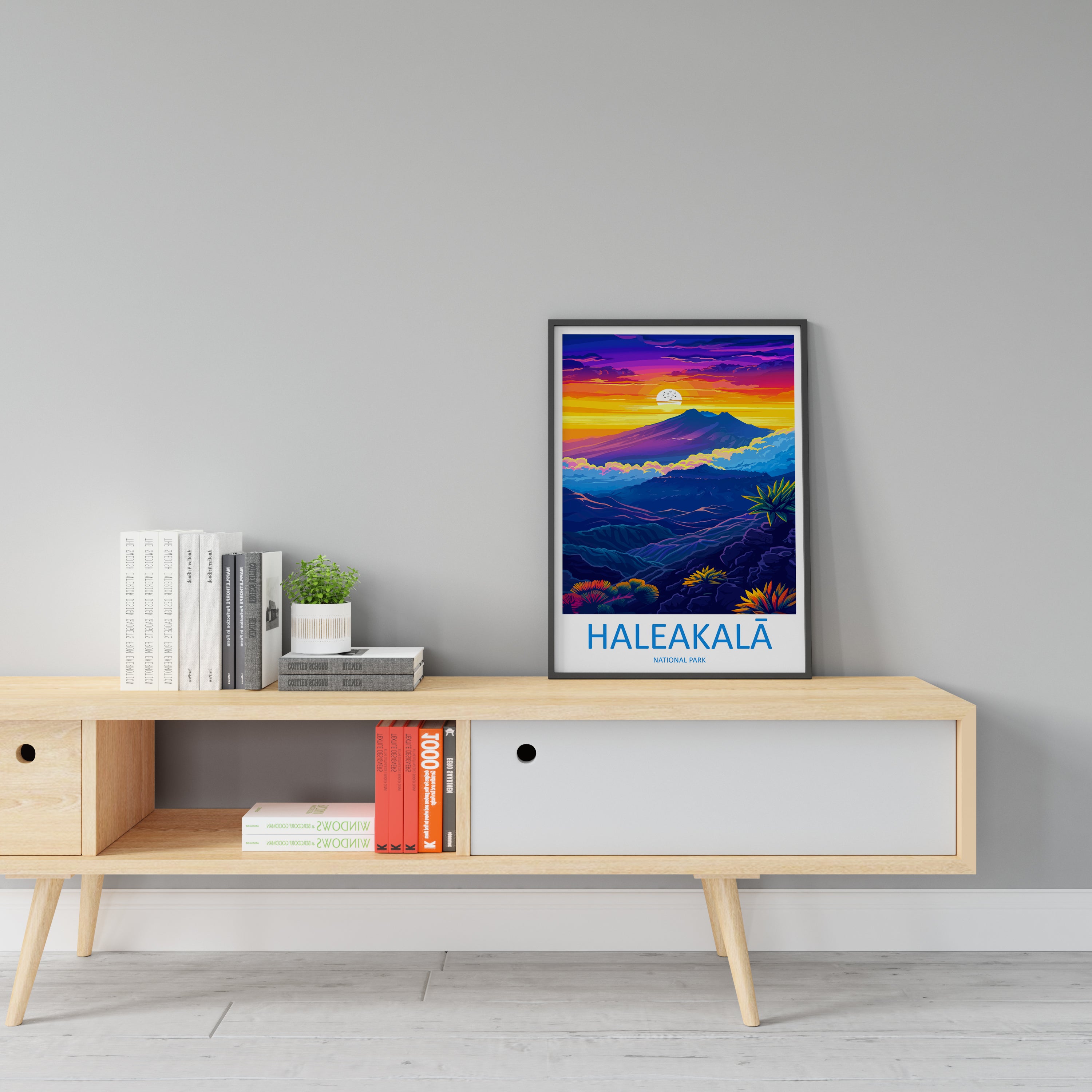 Haleakalā US National Park Travel Print