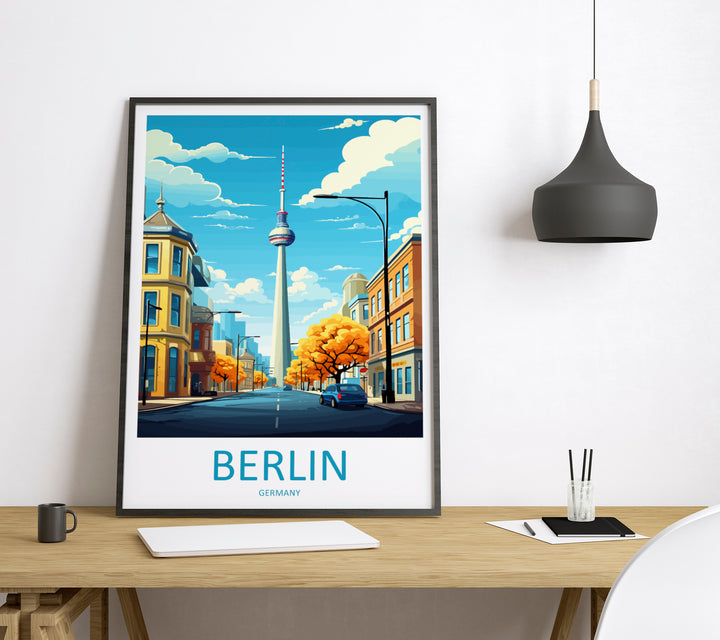 Berlin Germany Travel Poster