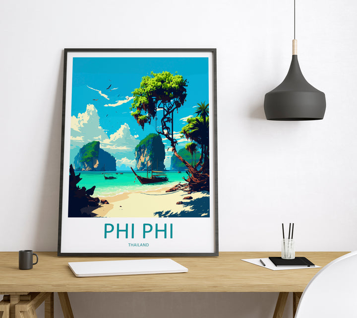 Phi Phi Thailand Travel Poster