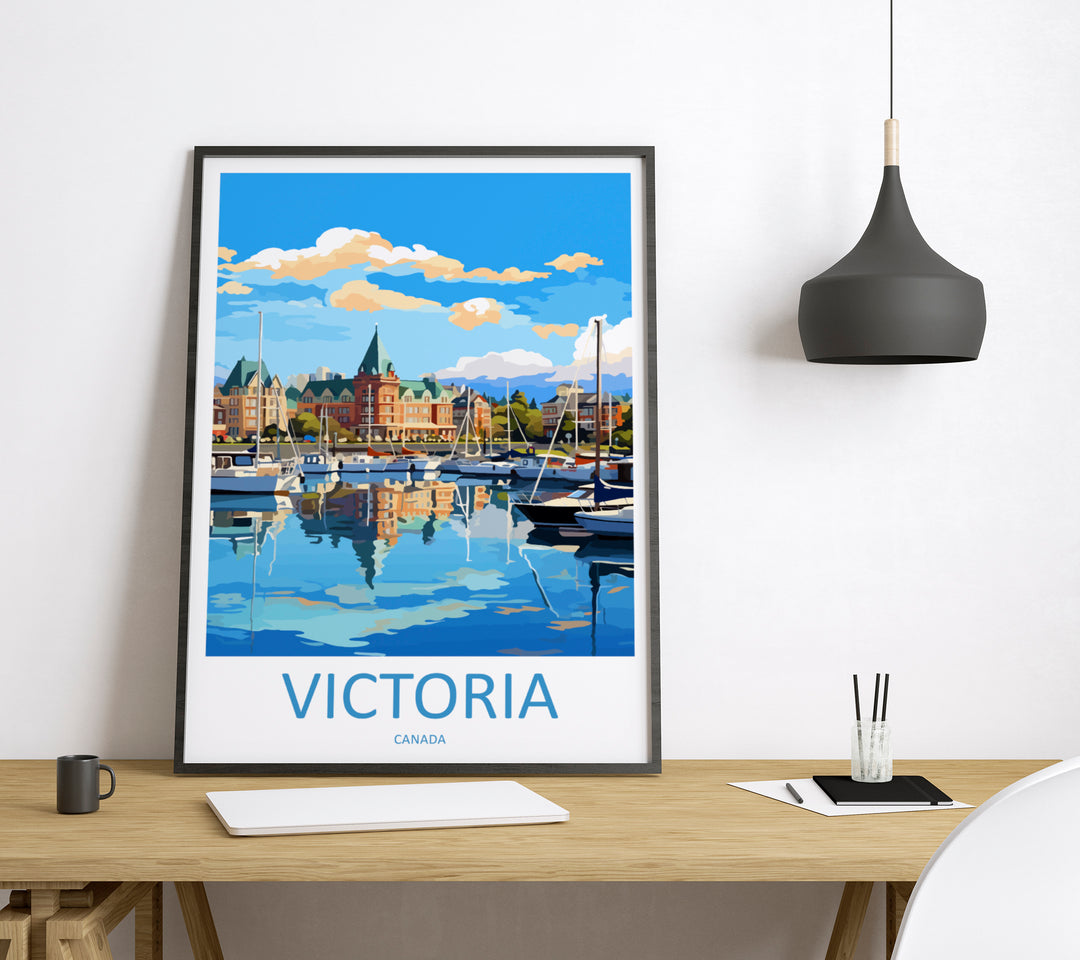 Victoria Canada Travel Poster