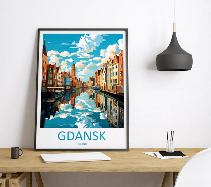 Gdansk Poland Travel Poster