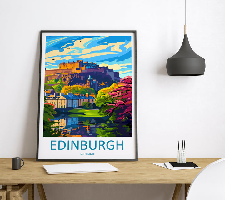 Edinburgh Scotland Travel Poster
