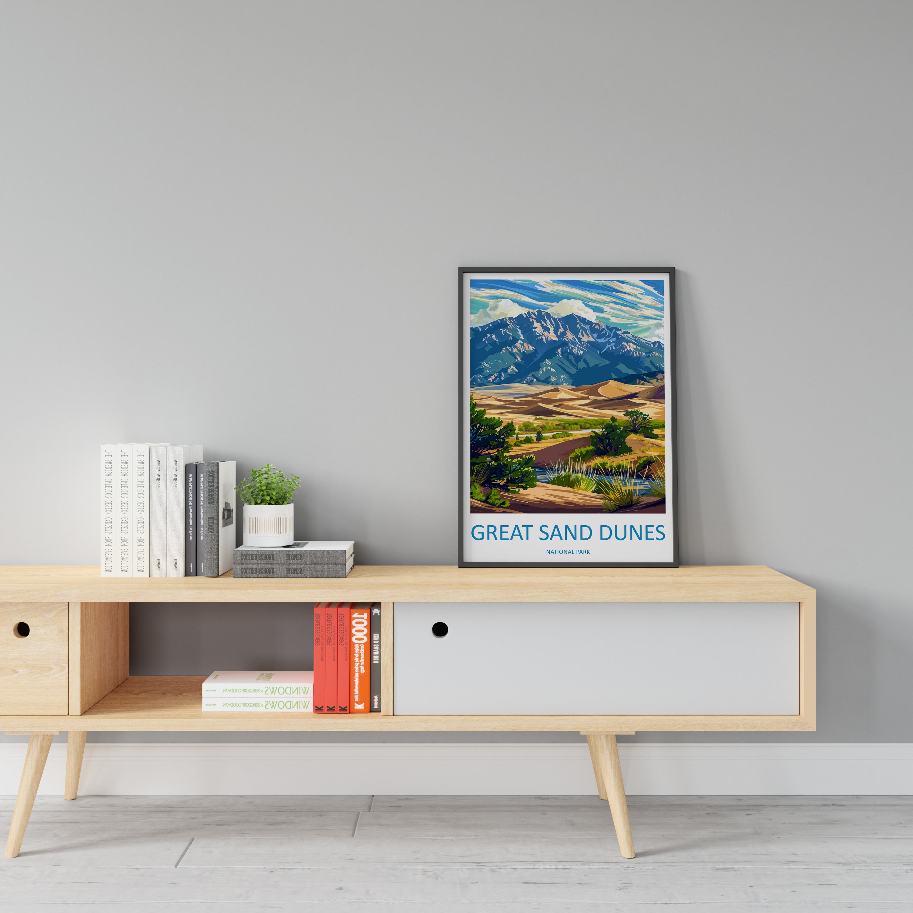 Great Sand Dunes US National Park Travel Print