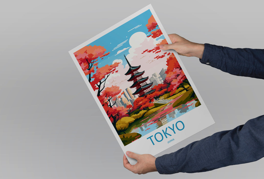Tokyo Japan Travel Poster