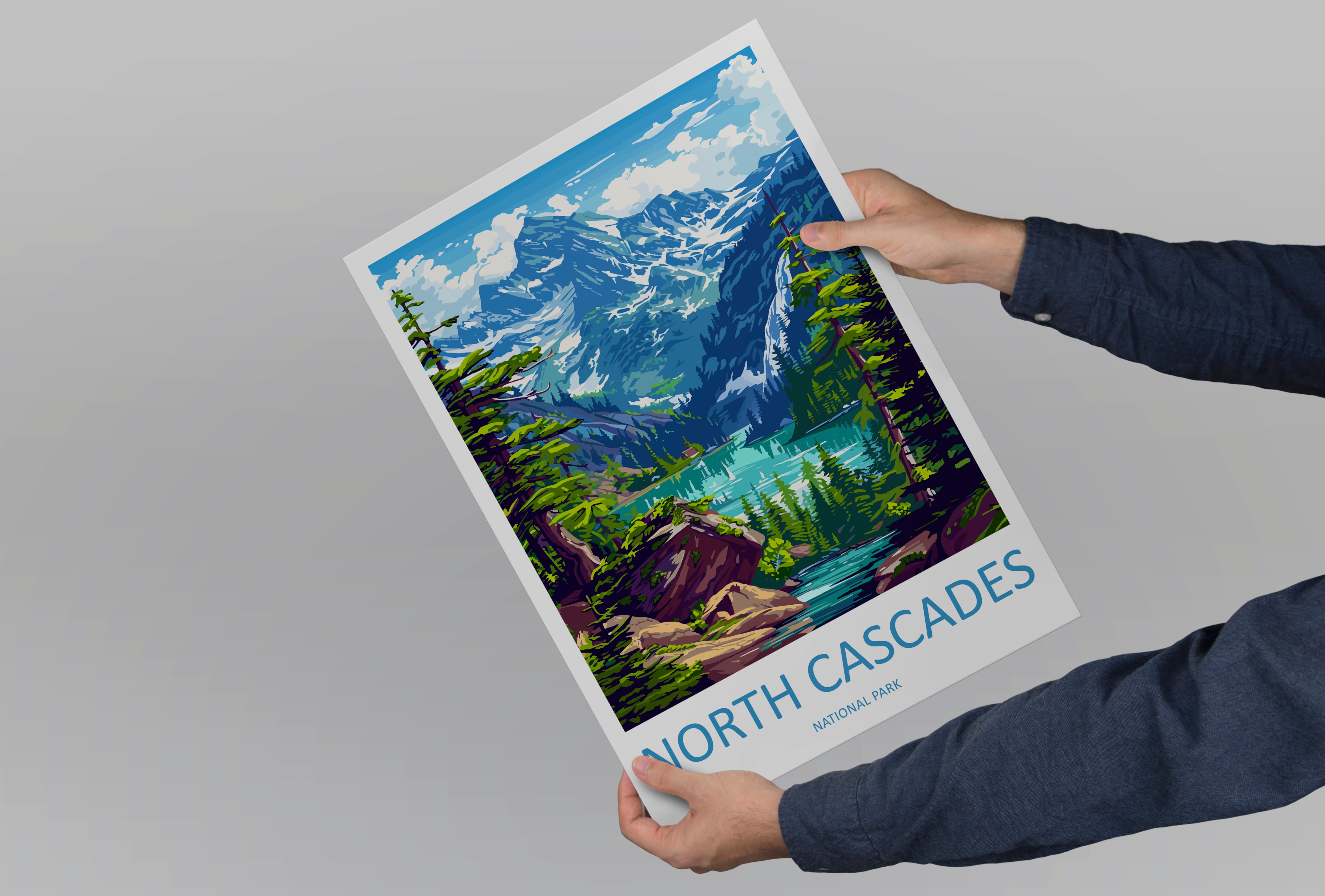 North Cascades US National Park Travel Print