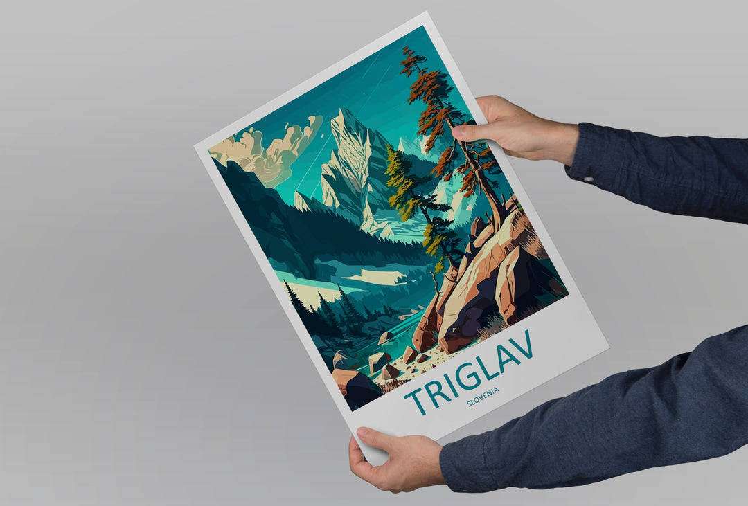 Triglav Slovenia Travel Poster