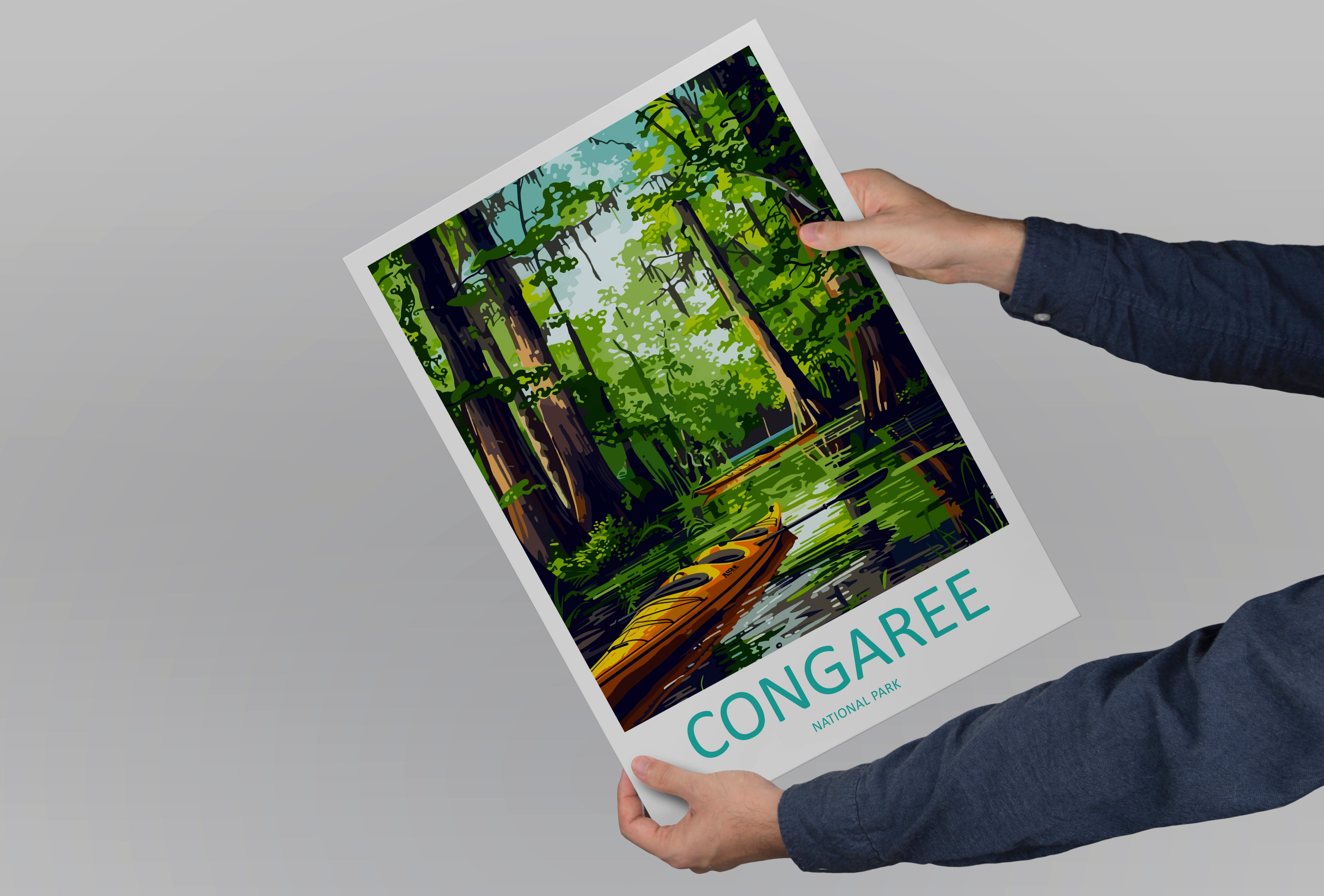Congaree US National Park Travel Print