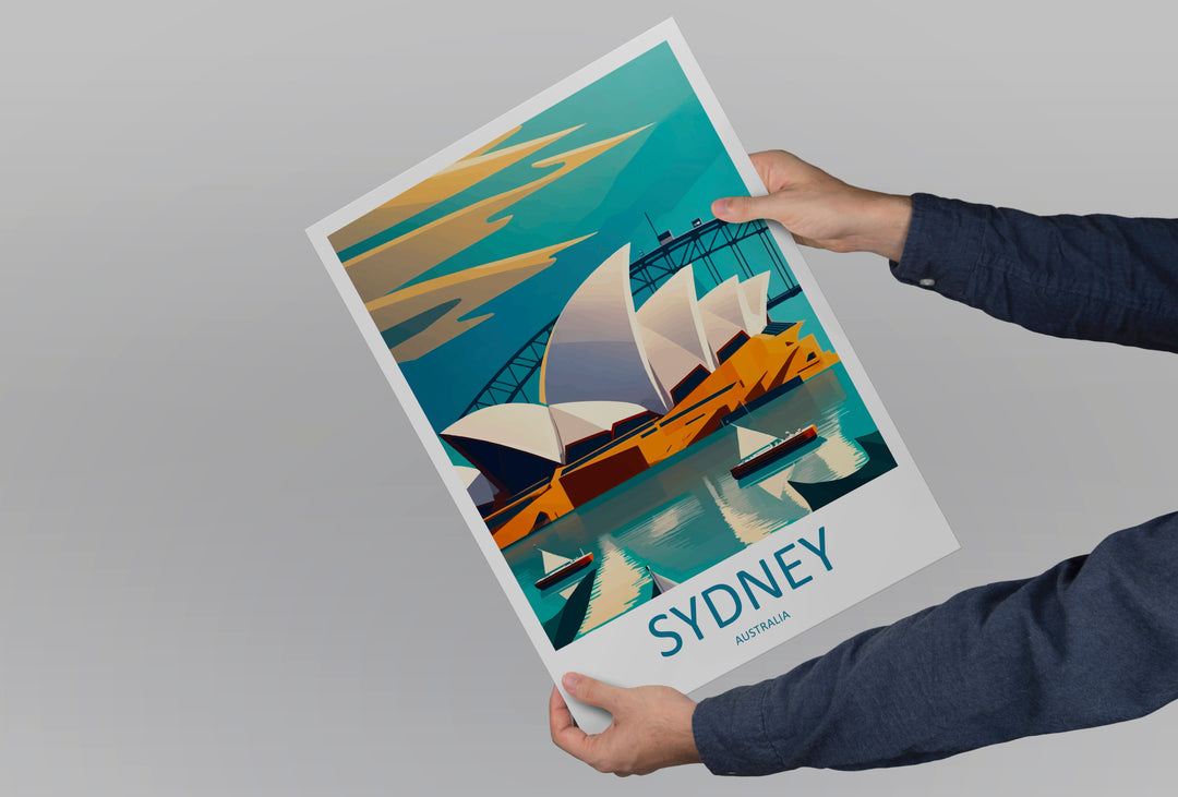 Sydney Opera House Australia Travel Poster