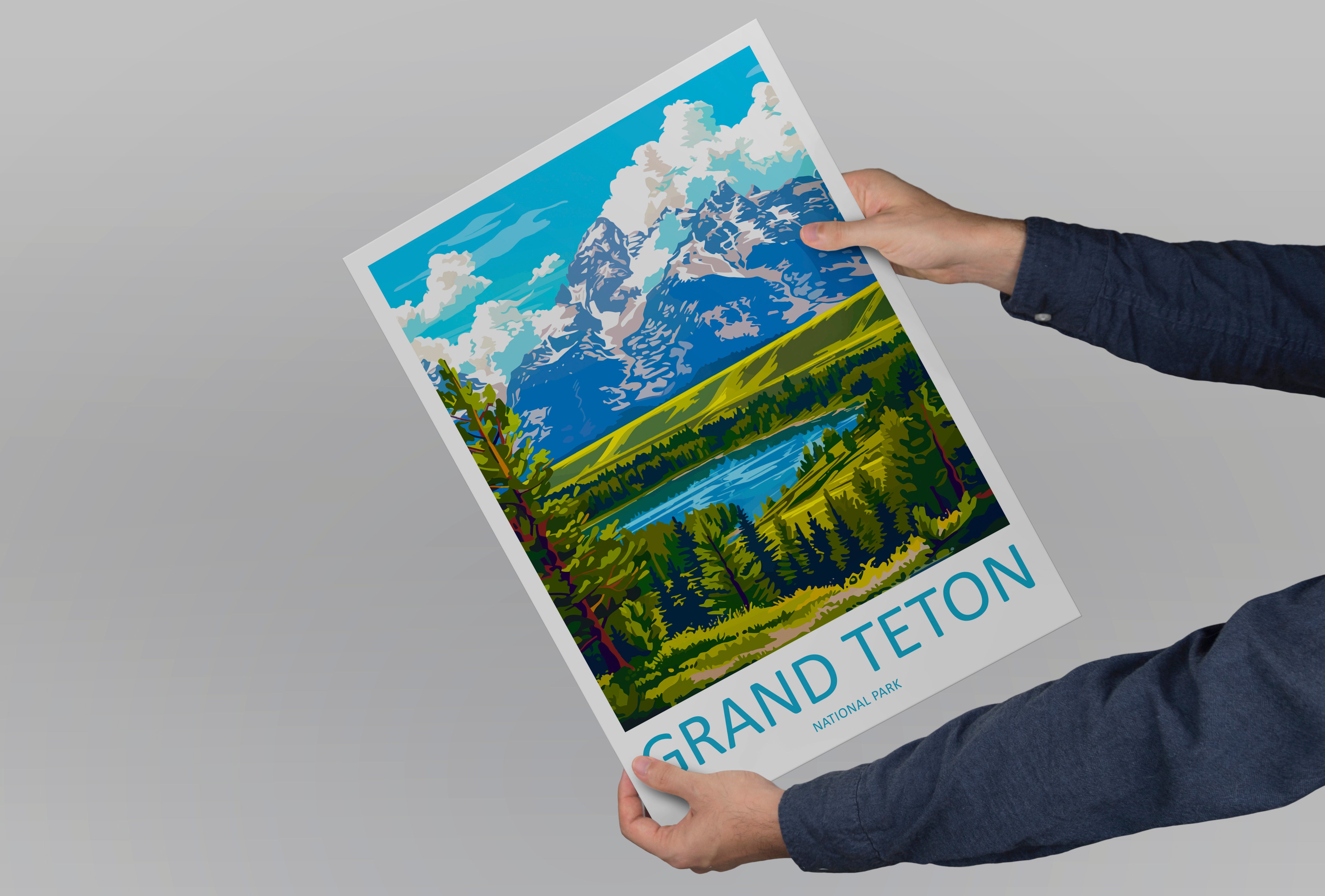 Grand Teton US National Park Travel Print