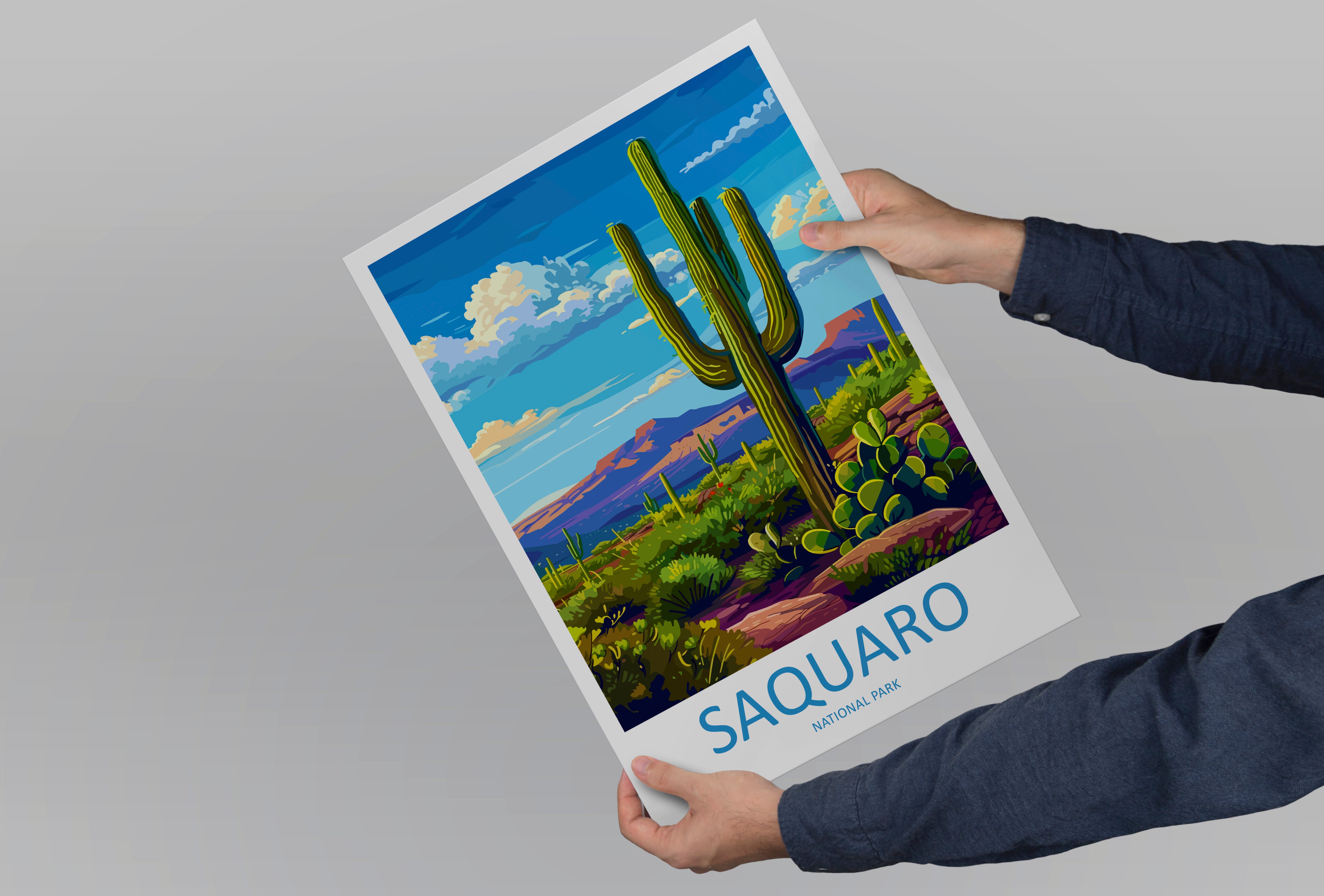 Saguaro US National Park Travel Print