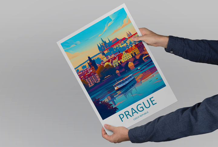 Prague Czech Republic Travel Poster