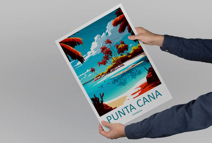 Punta Cana Caribbean Travel Poster