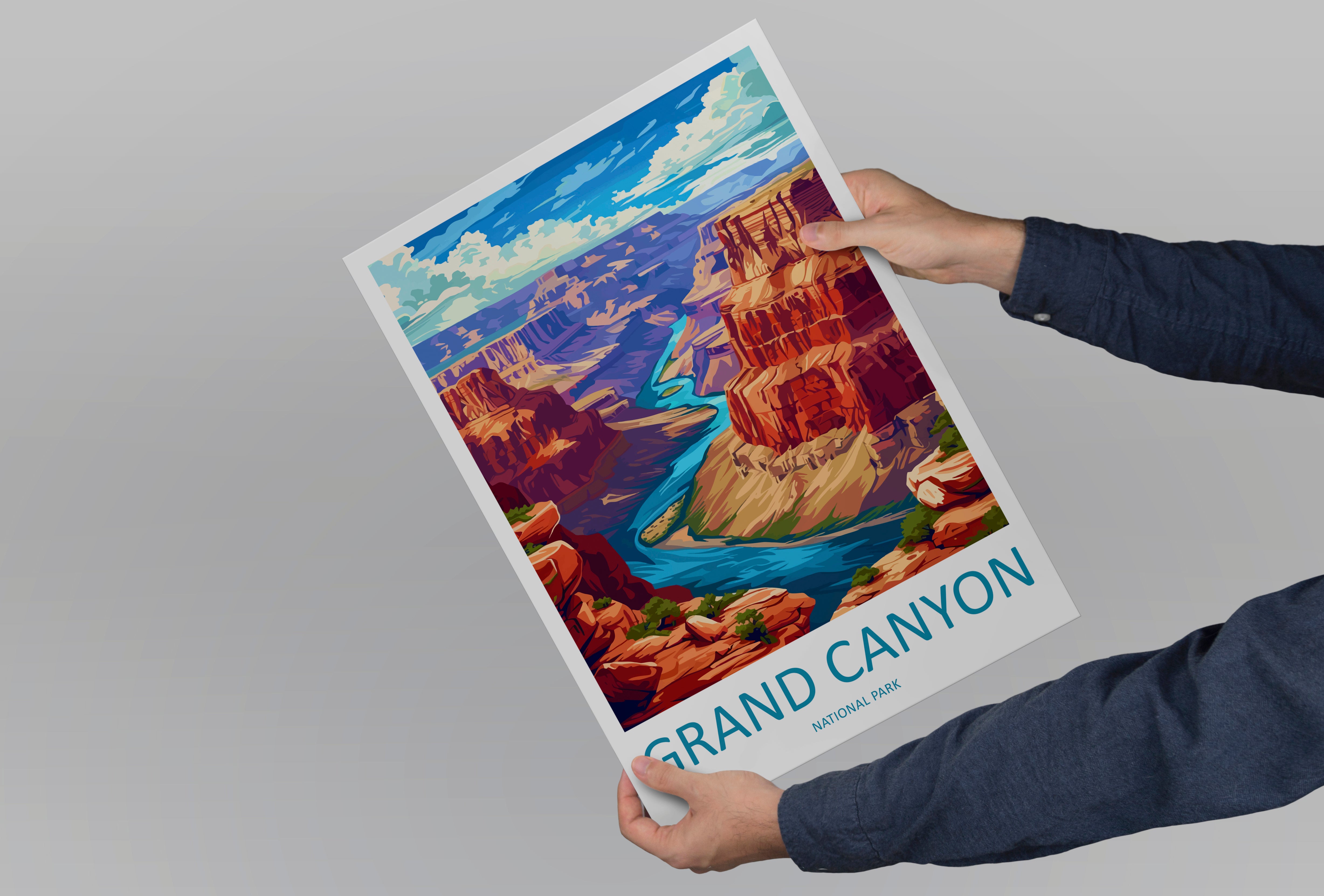 Grand Canyon US National Park Travel Print