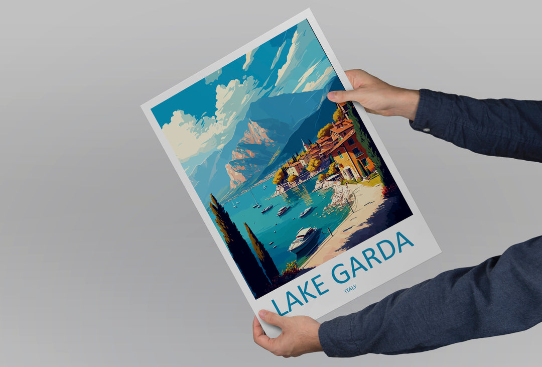 Lake Garda Travel Poster