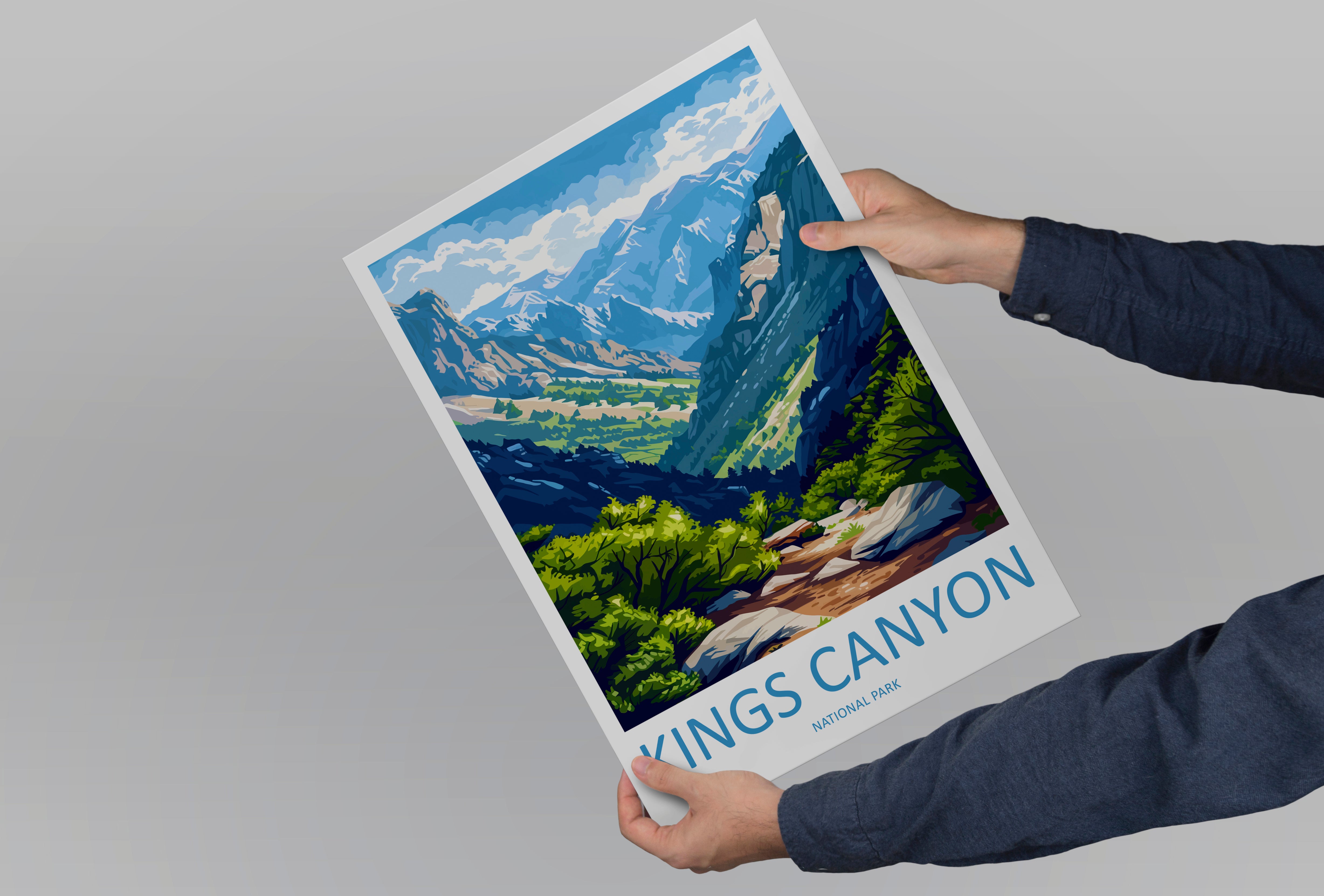 Kings Canyon US National Park Travel Print