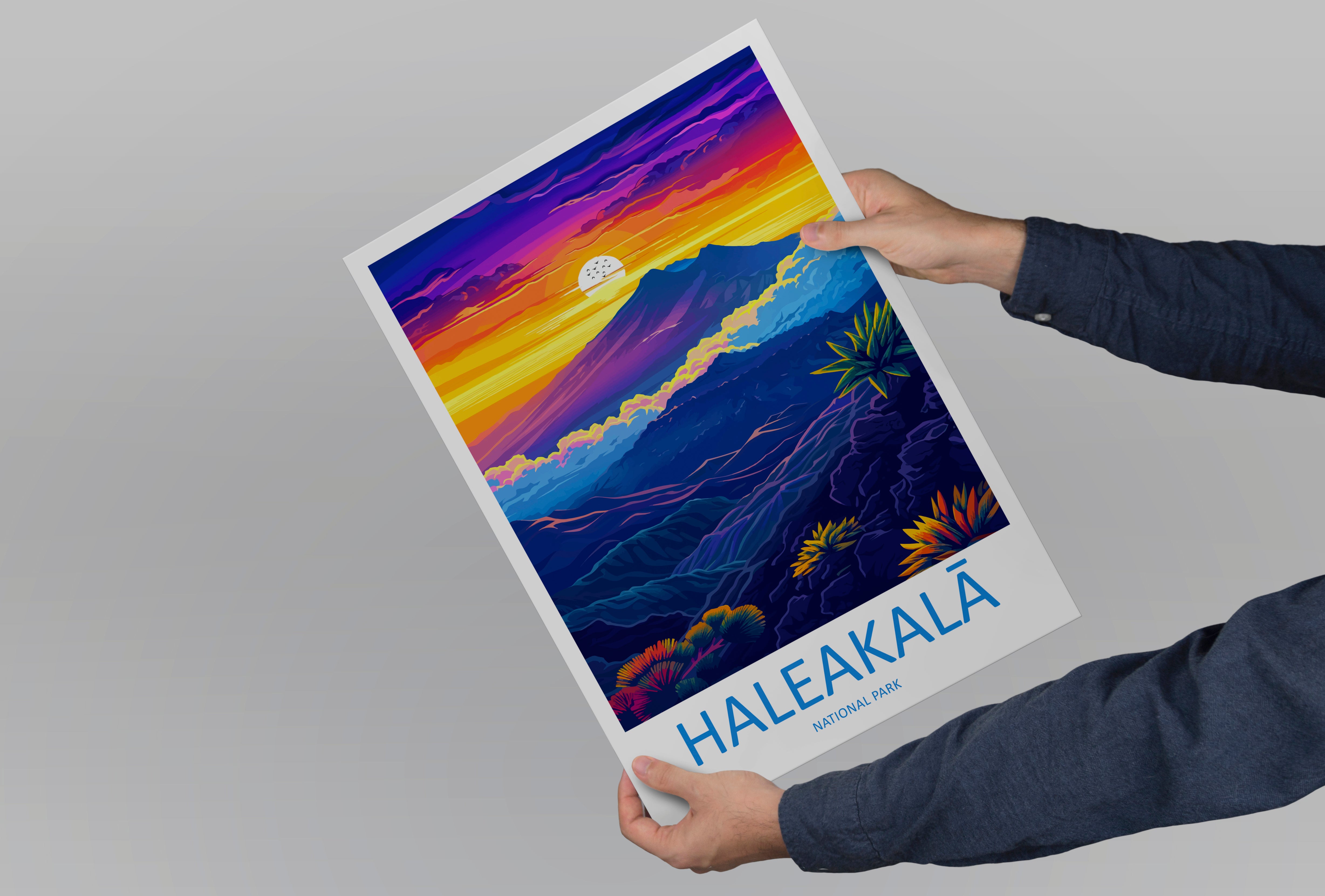 Haleakalā US National Park Travel Print