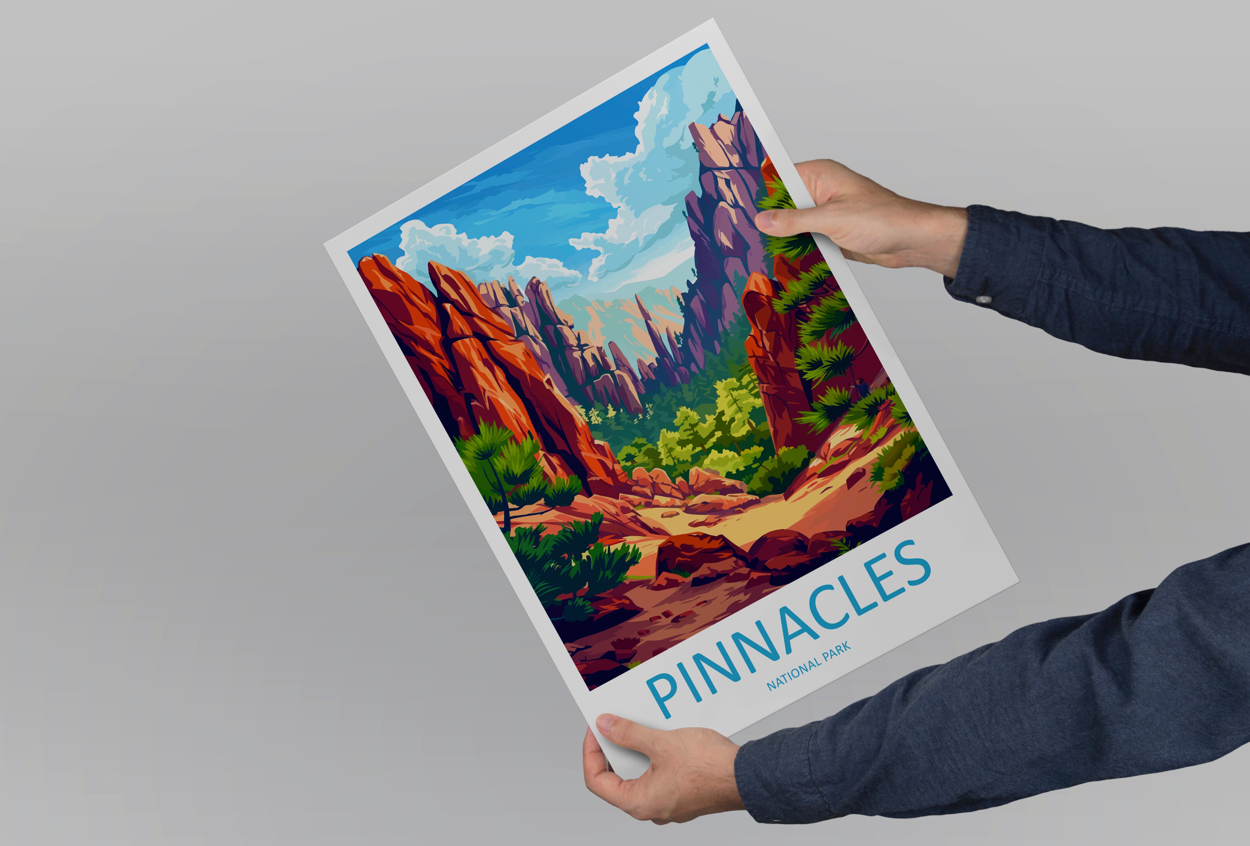 Pinnacles US National Park Travel Print