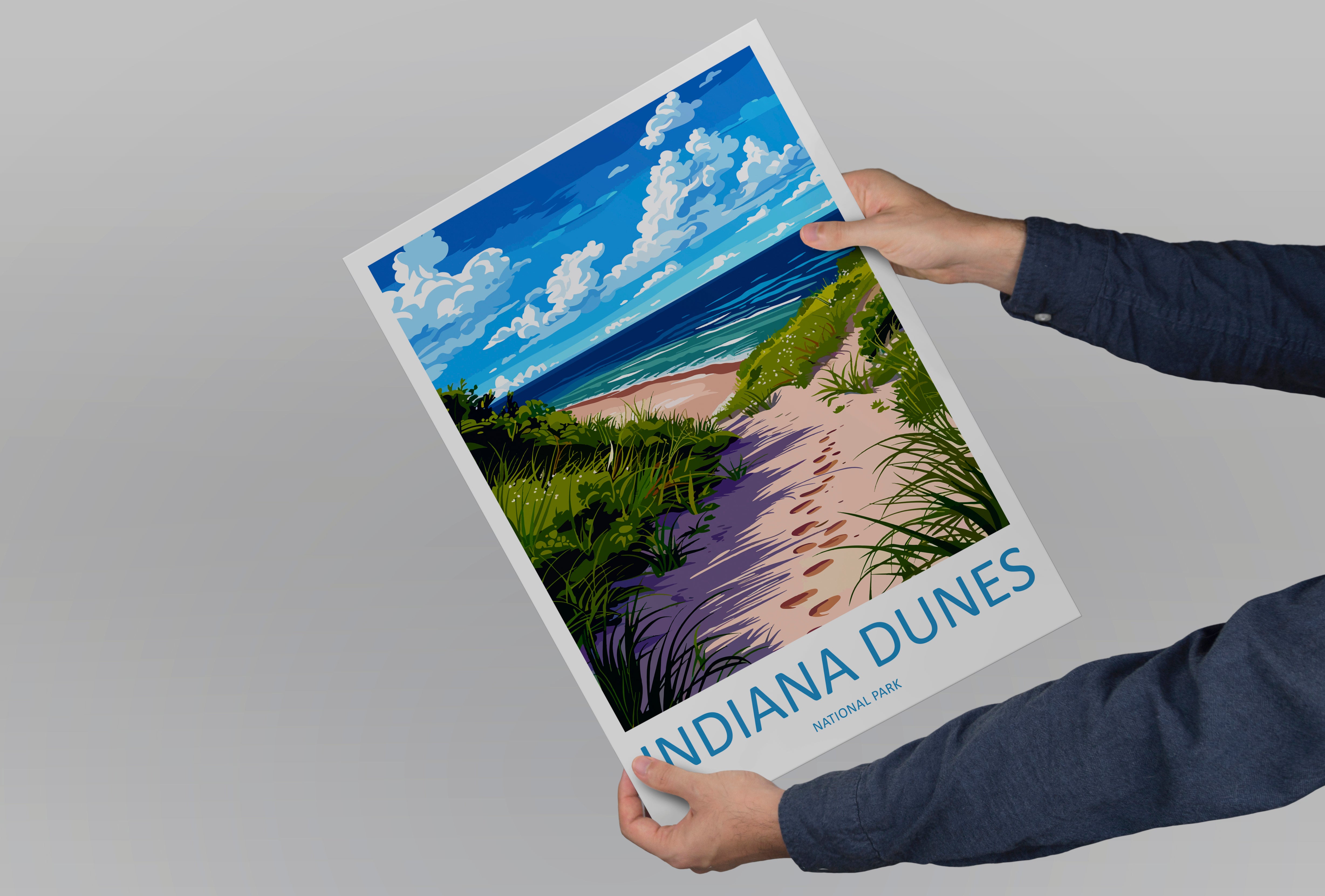 Indiana Dunes US National Park Travel Print