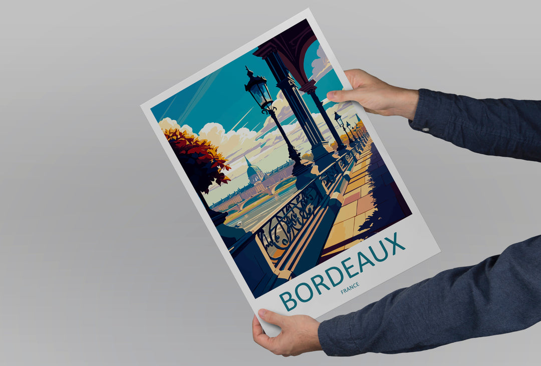Bordeaux France Travel Poster