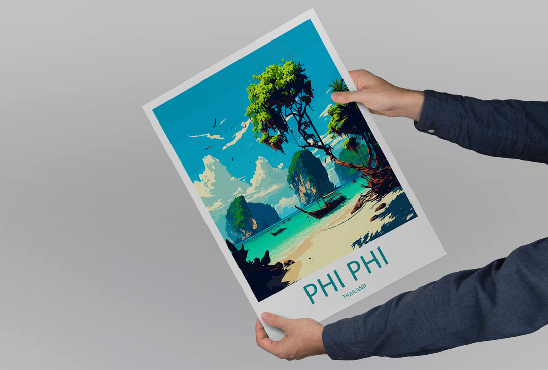 Phi Phi Thailand Travel Poster