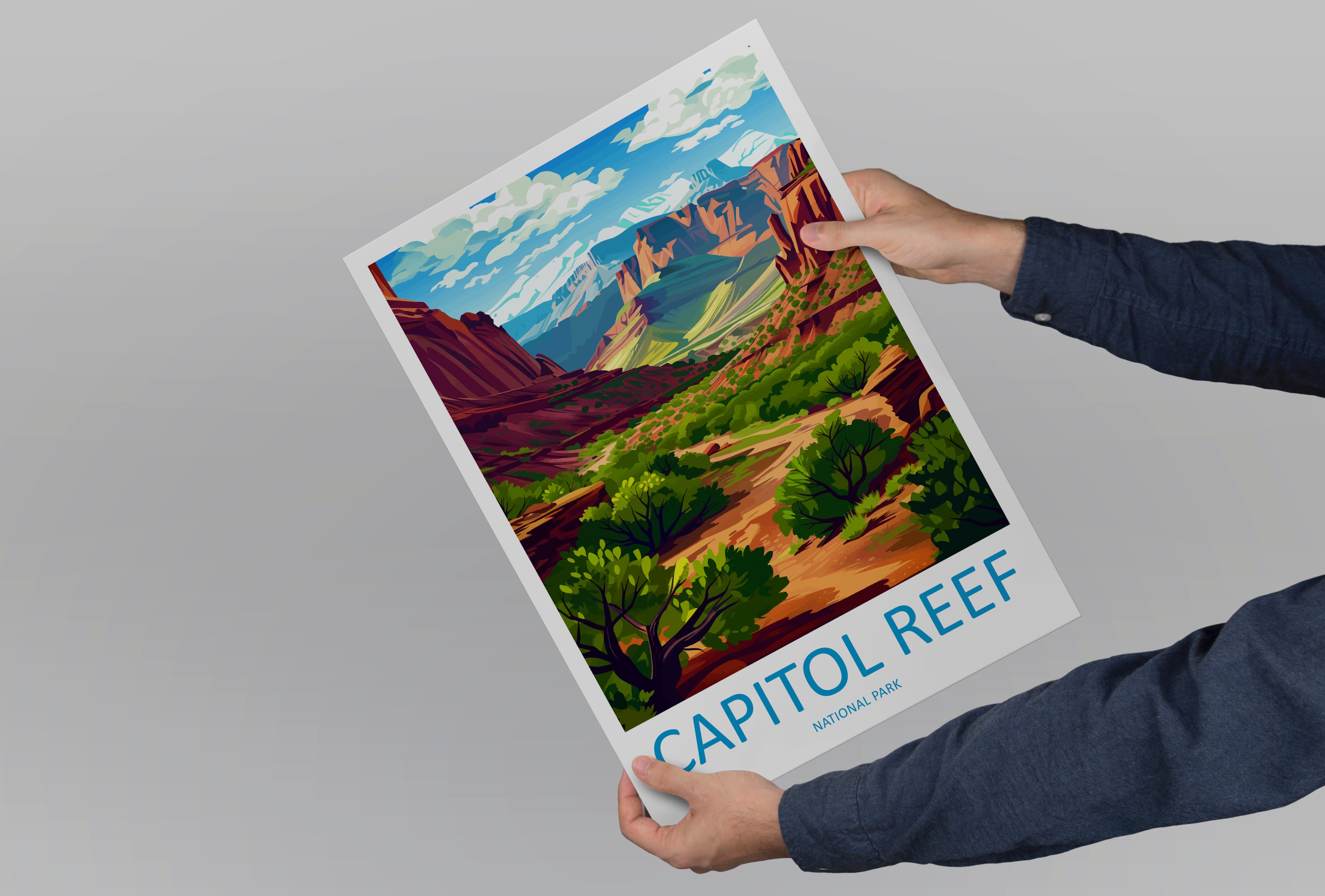 Capitol Reef US National Park Travel Print