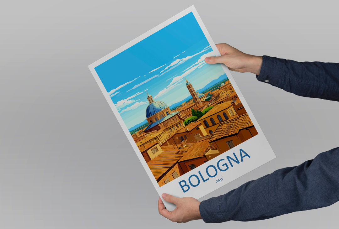 Bologna Italy Travel Poster