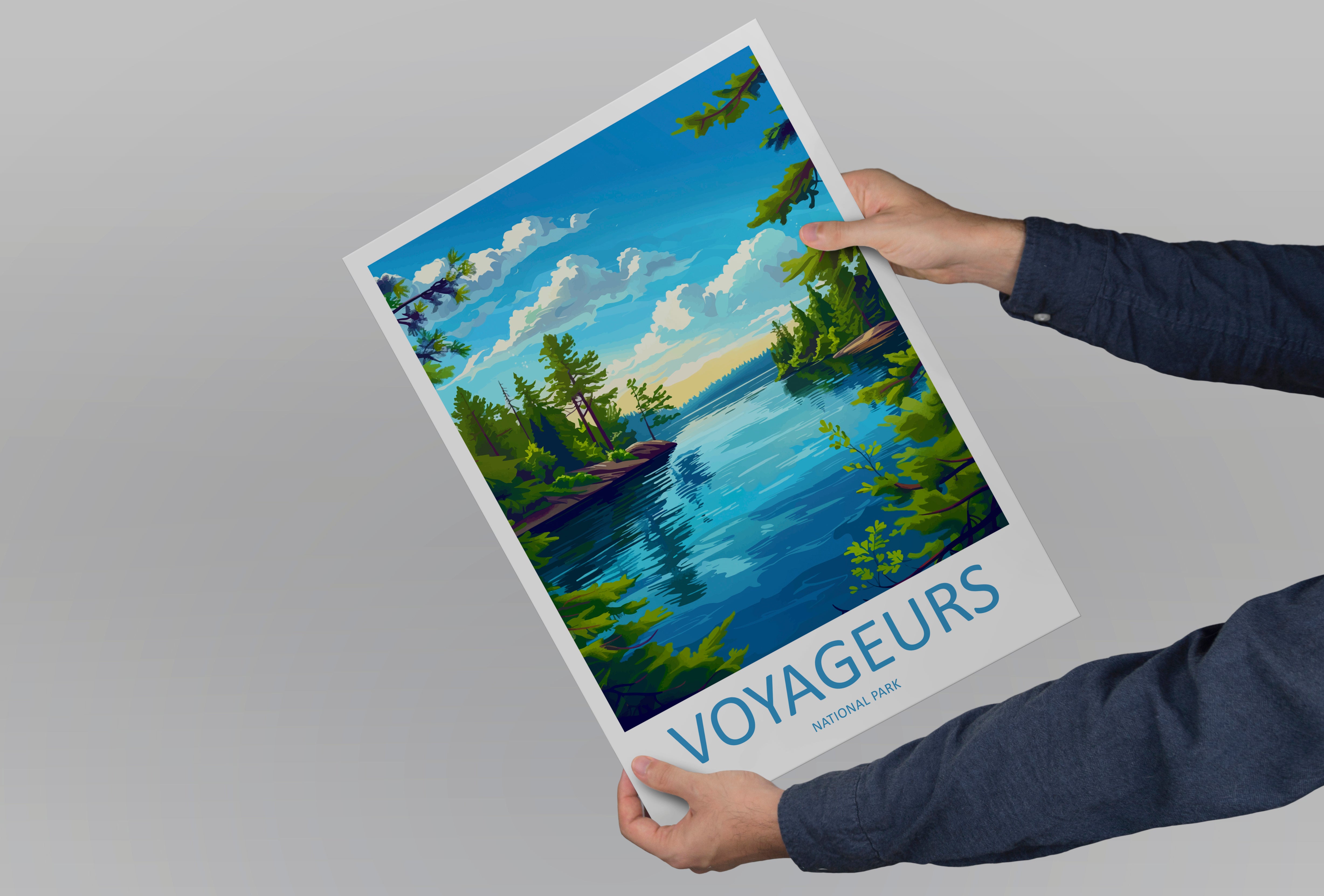 Voyageurs US National Park Travel Print