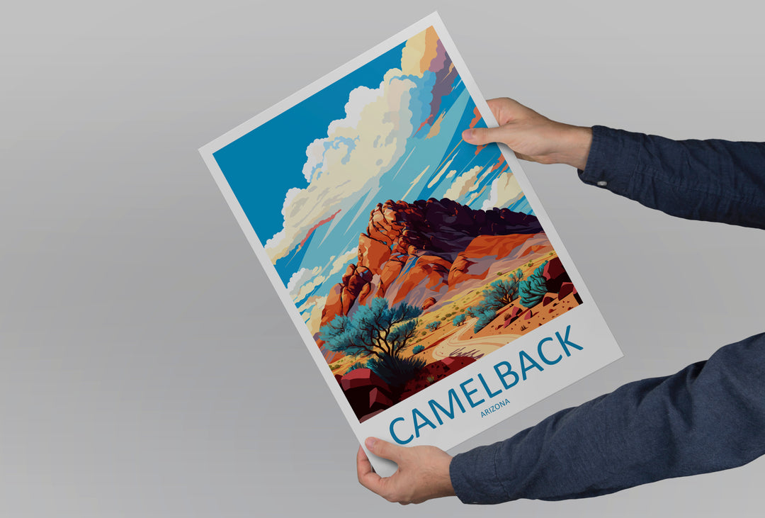Camelback Mountains USA Travel Poster