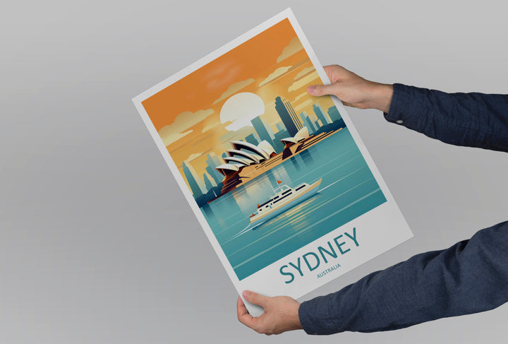 Sydney Opera House Australia Travel Poster