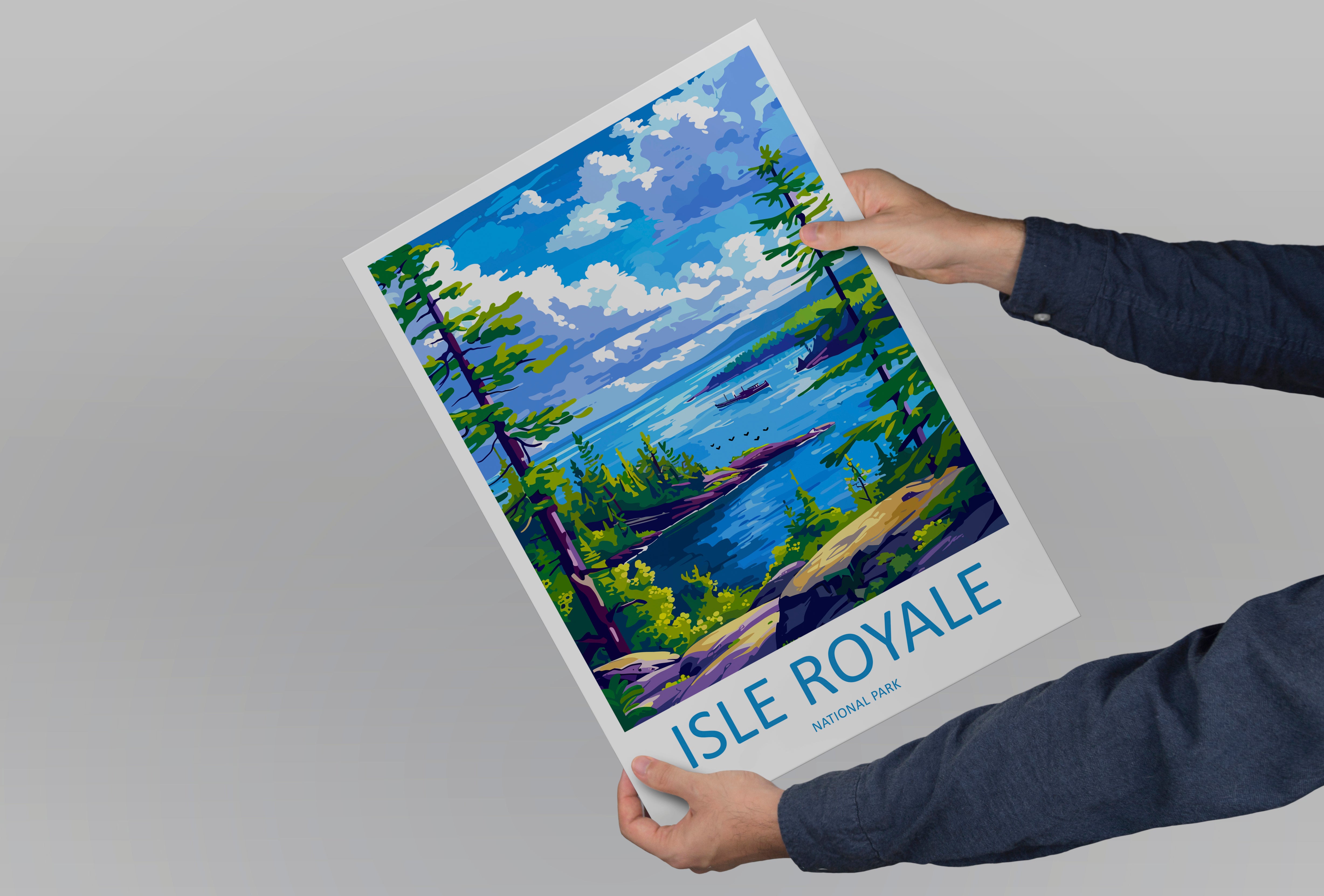 Isle Royale US National Park Travel Print