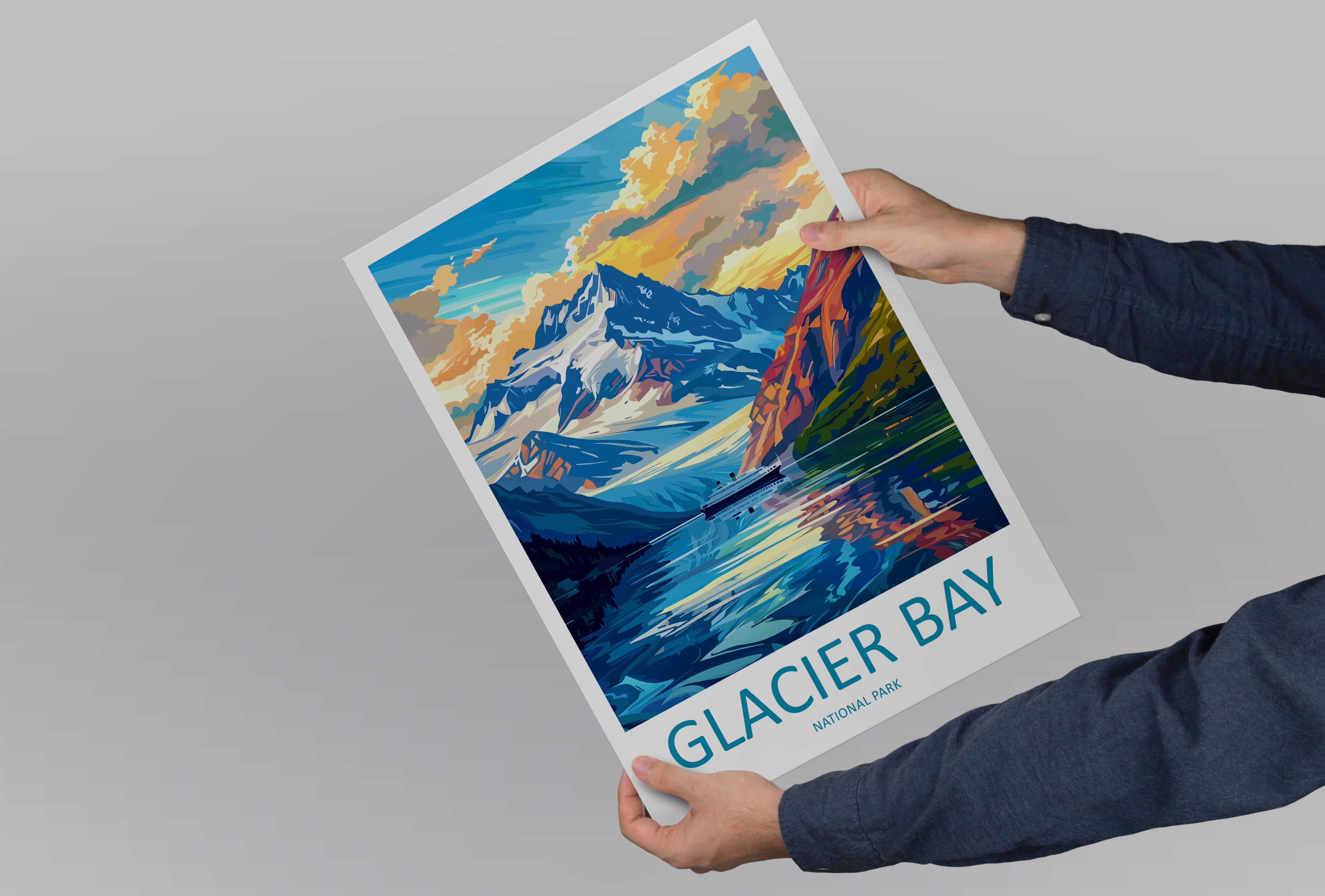 Glacier Bay US National Park Travel Print