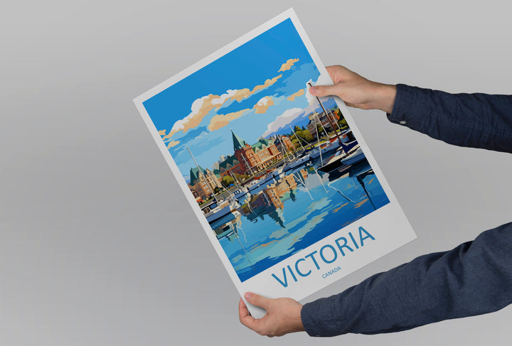 Victoria Canada Travel Poster