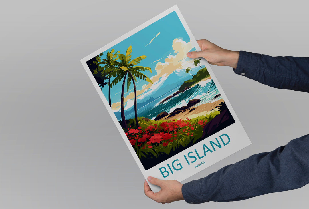 Big Island Hawaii Travel Poster