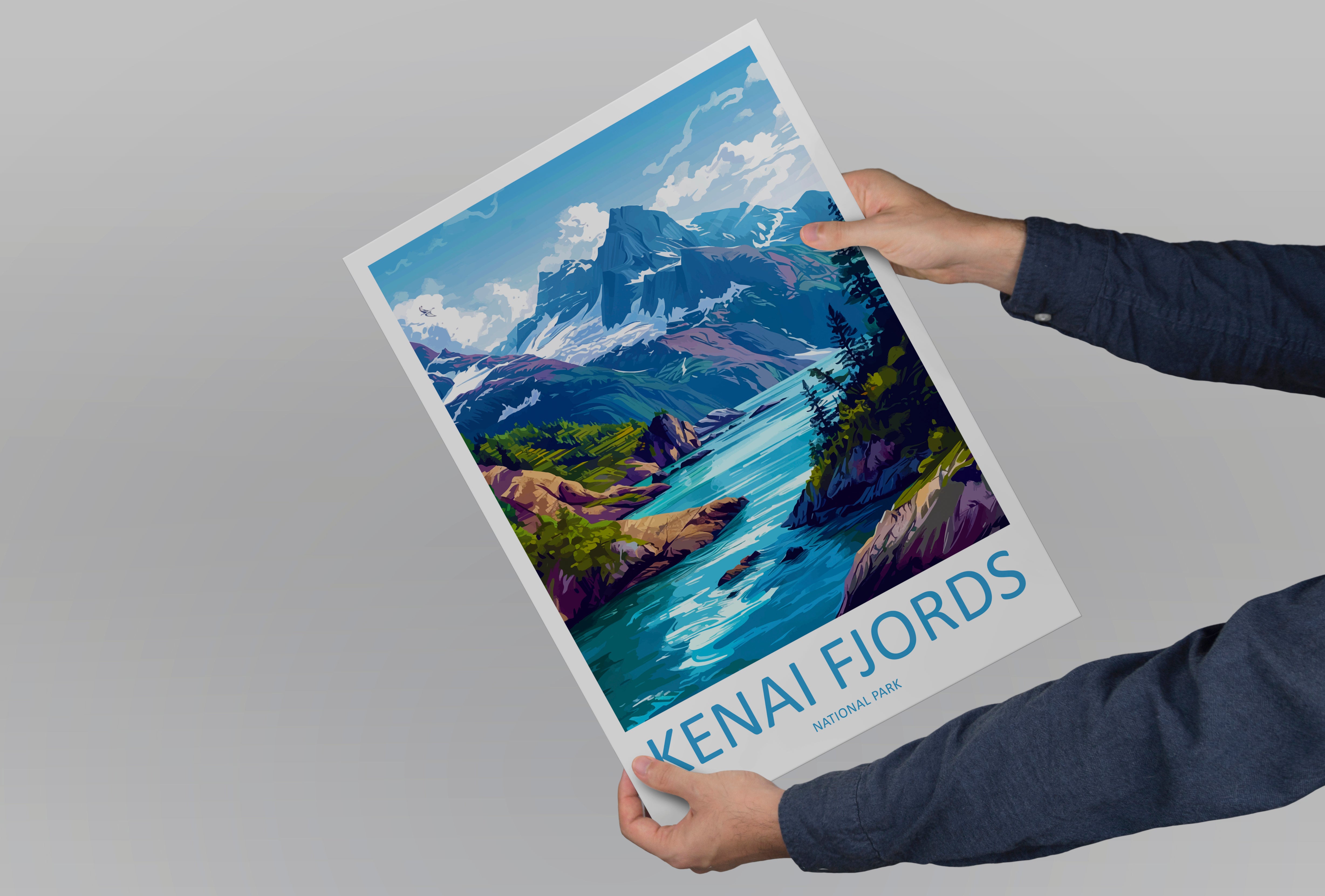 Kenai Fjords US National Park Travel Print