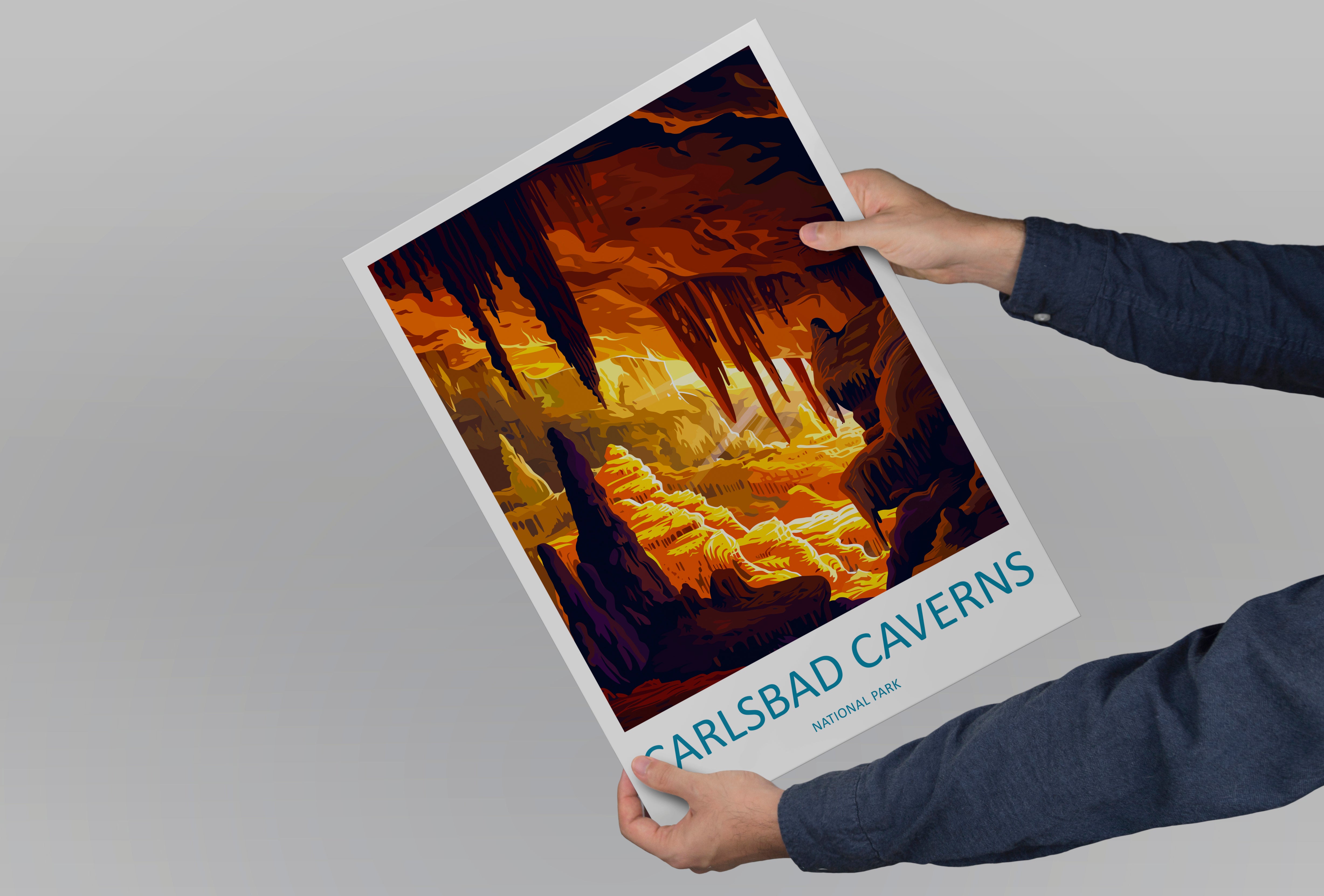 Carlsbad Caverns US National Park Travel Print